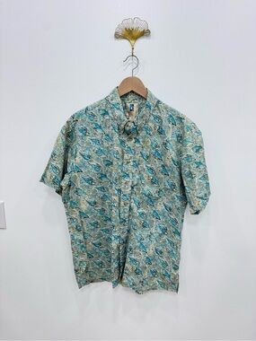 Vintage KAHALA Brand All over FISH Patten Hawaiian Aloha Shirt Sz XL 100% cotton